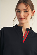 Guccish 3/4 Sleeves Solid Top Guccish 3/4 Sleeves Solid Top