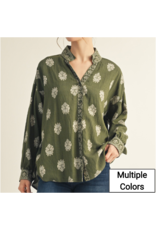 Tierra Damask Pattern Top Tierra Damask Pattern Top