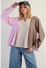 Carol Color Block Swing Shirt