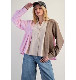 Carol Color Block Swing Shirt