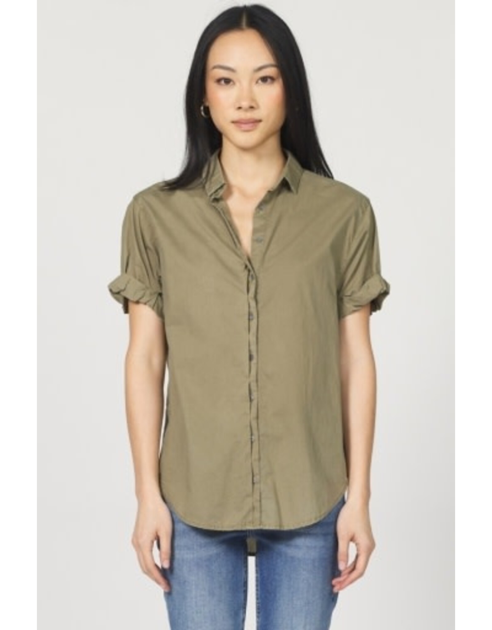Dear John Denim Dear John Benning Poplin Shirt Vetiver