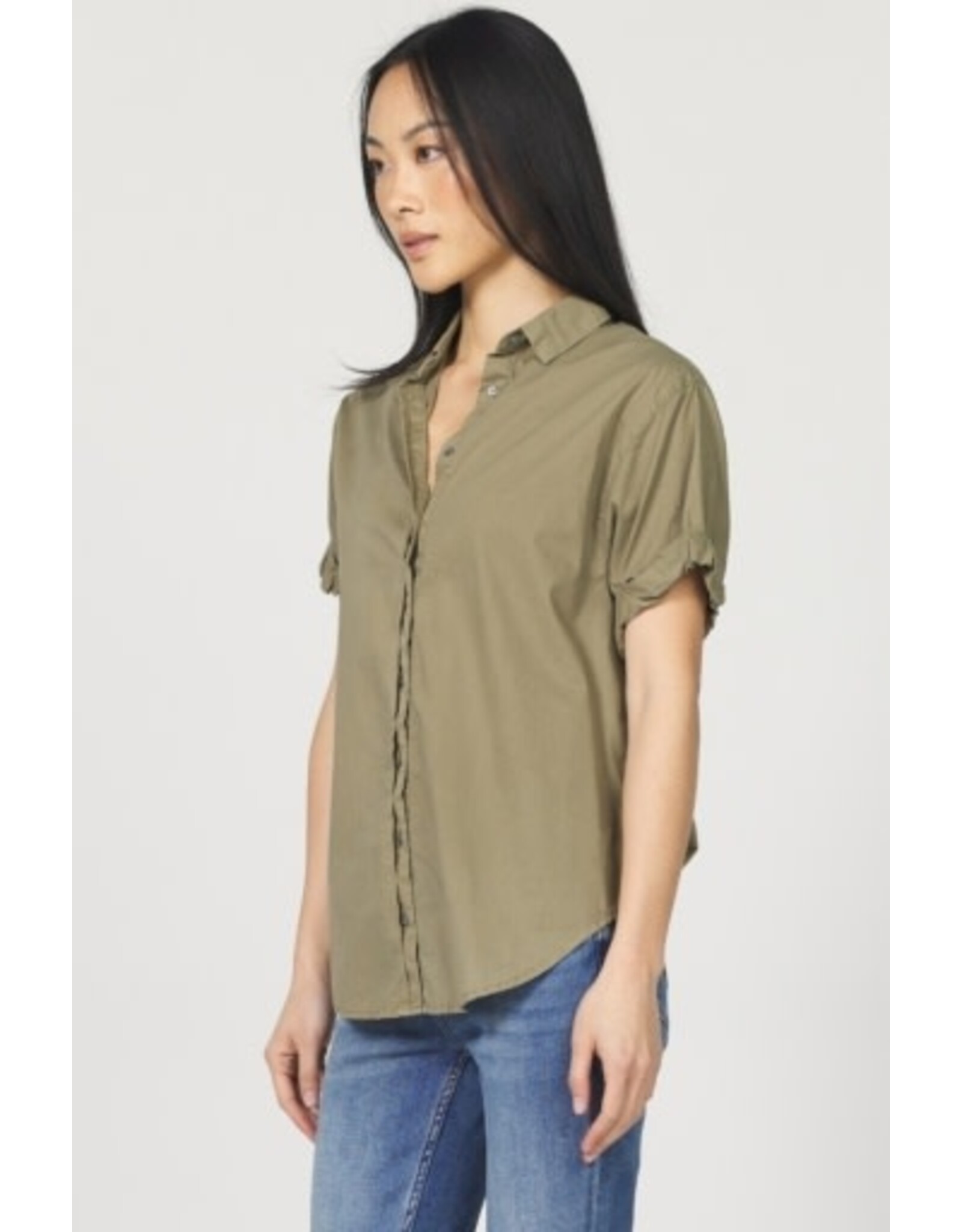Dear John Denim Dear John Benning Poplin Shirt Vetiver