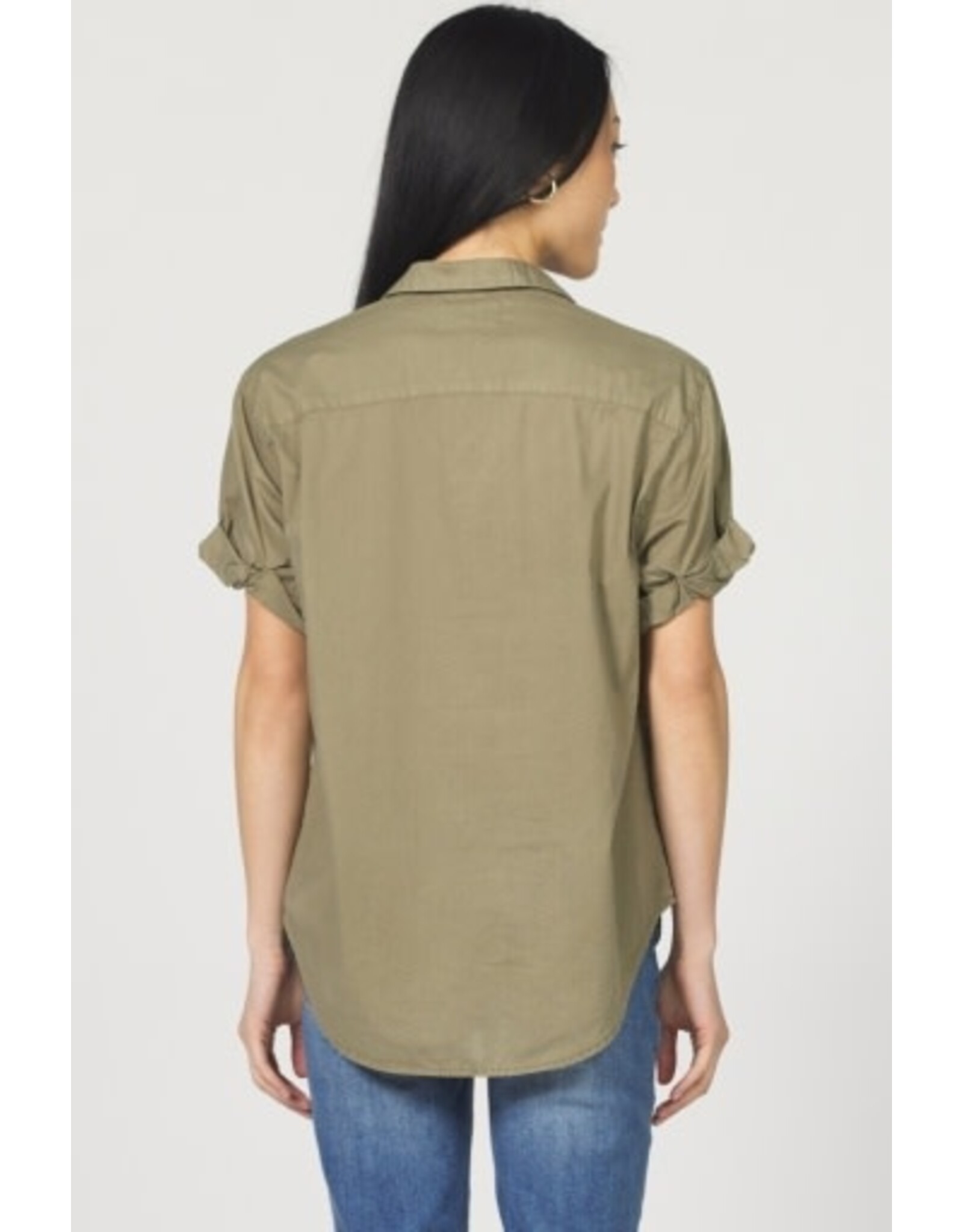 Dear John Denim Dear John Benning Poplin Shirt Vetiver