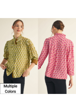 Maggia Floral Button Down Top