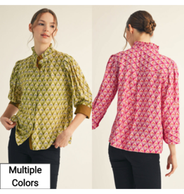 Maggia Floral Button Down Top