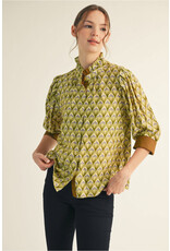 Maggia Floral Button Down Top