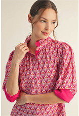 Maggia Floral Button Down Top