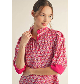 Maggia Floral Button Down Top