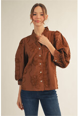 Anna Textured Floral Top