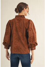 Anna Textured Floral Top