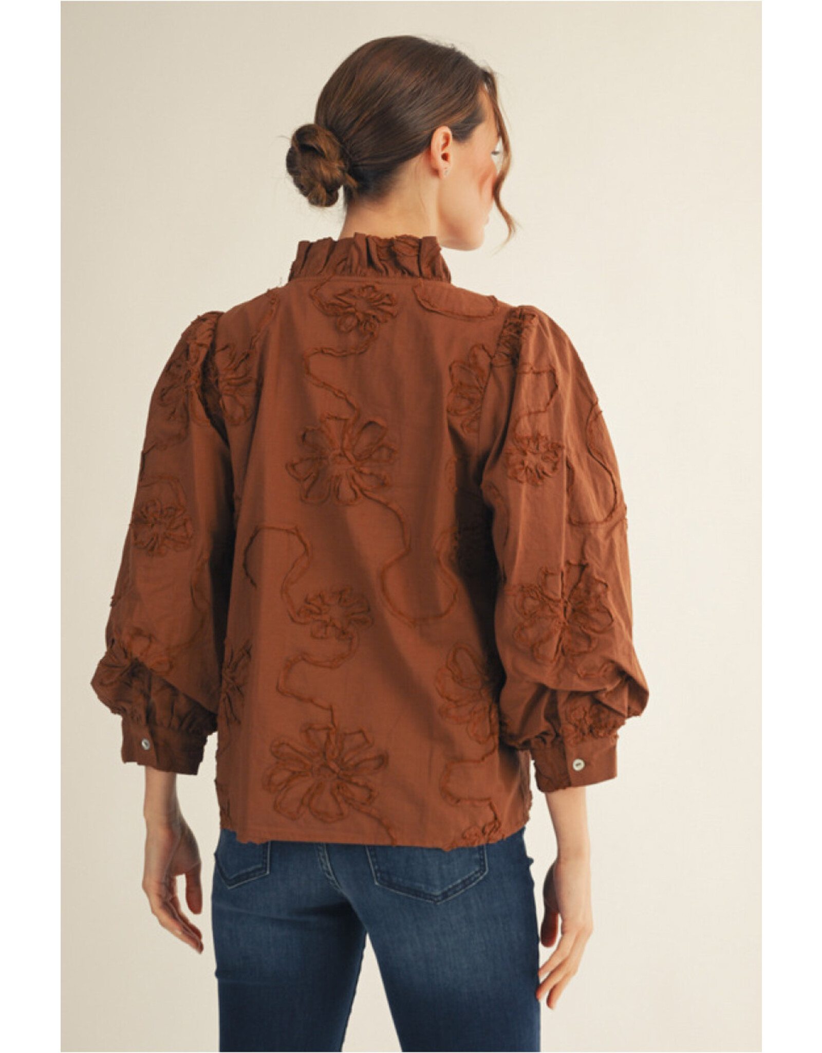 Anna Textured Floral Top