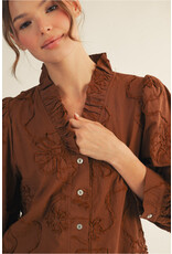 Anna Textured Floral Top