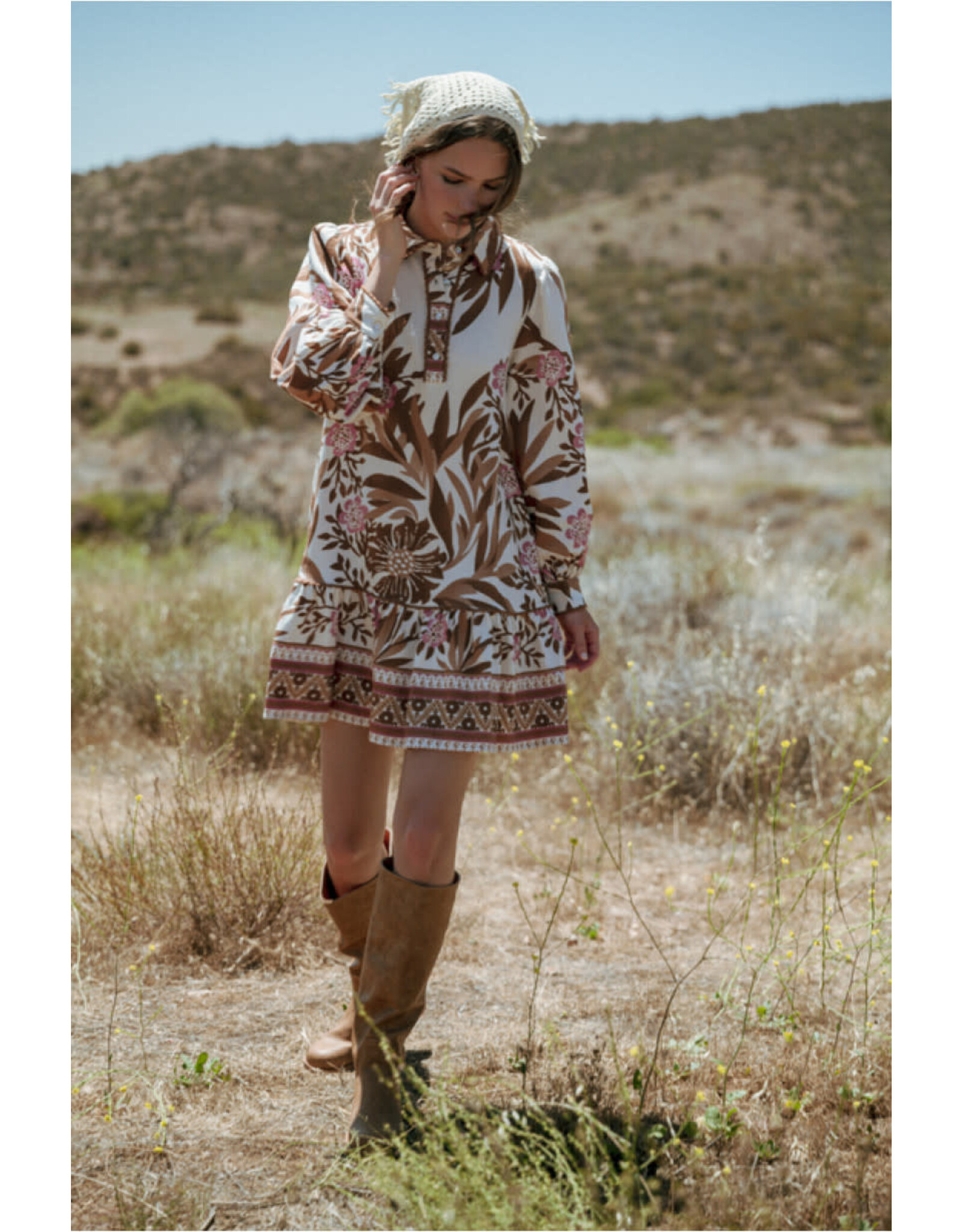 Millie Long Sleeve Floral Dress