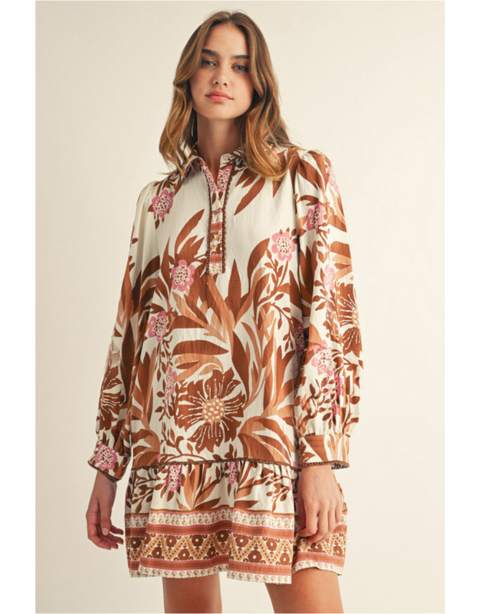 Millie Long Sleeve Floral Dress