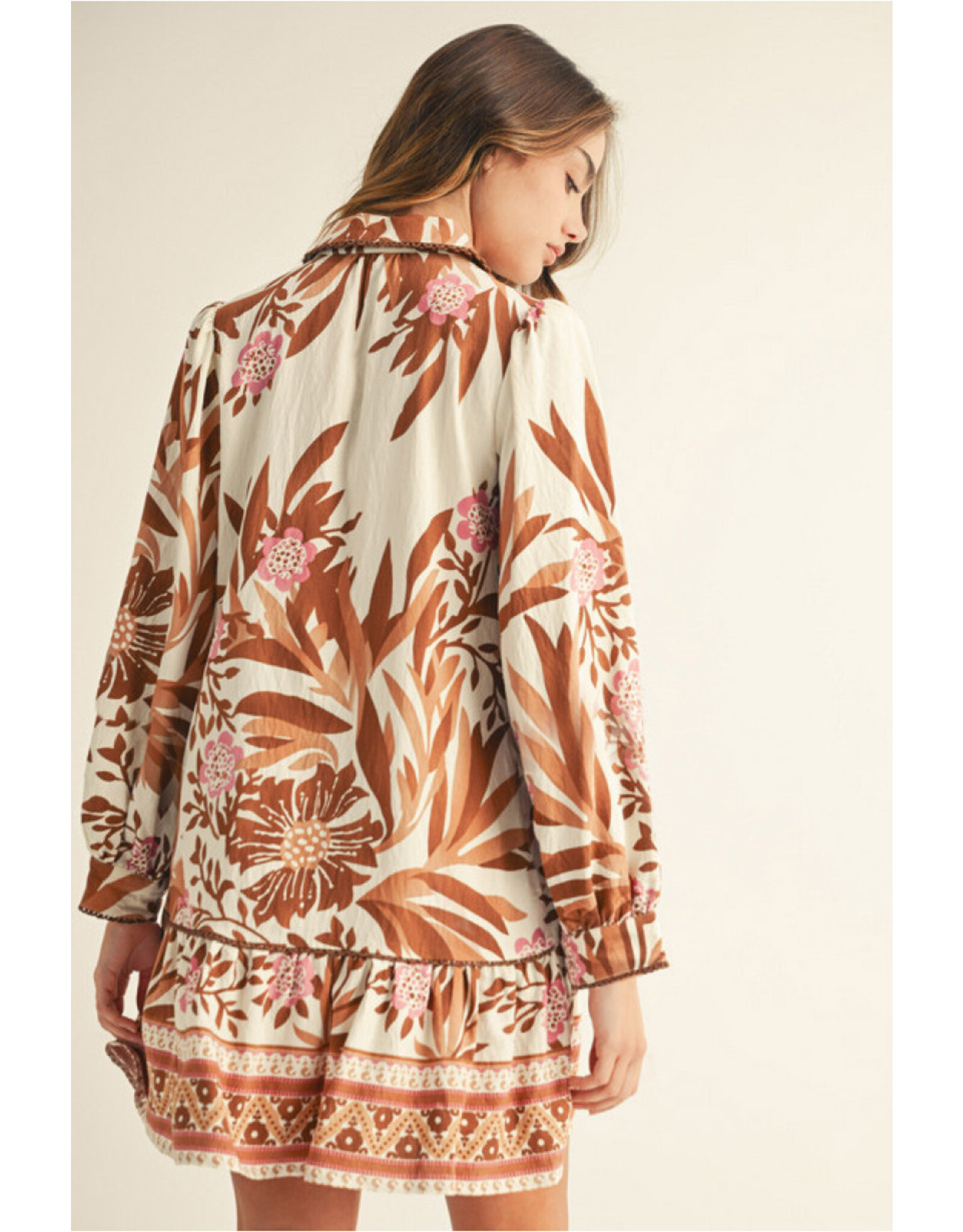 Millie Long Sleeve Floral Dress
