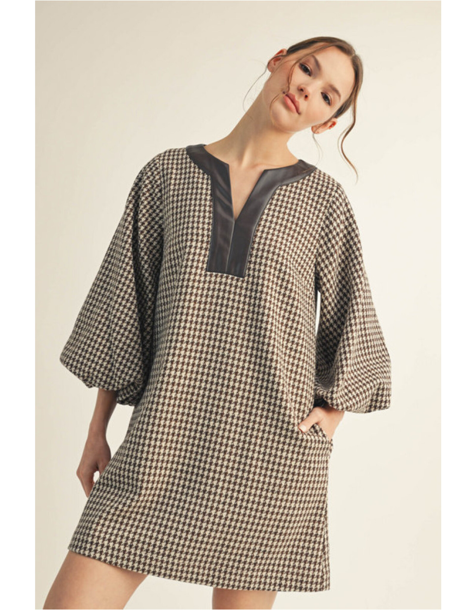 Hailey Herringbone Dress
