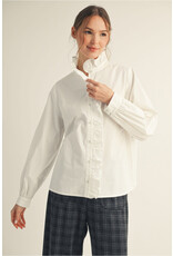 Wilshire White Ruffle Shirt
