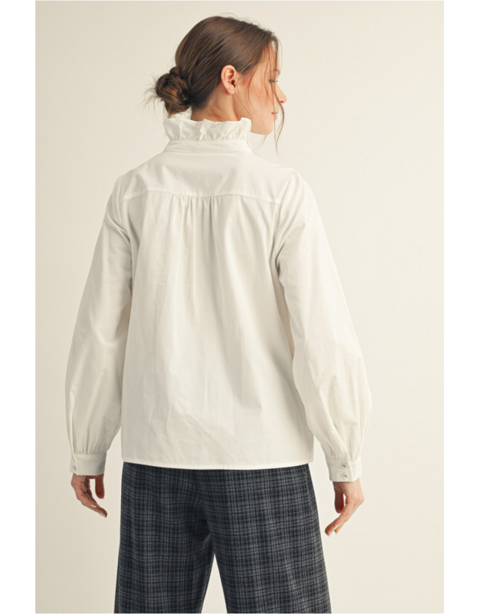 Wilshire White Ruffle Shirt