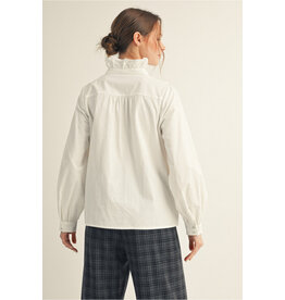 Wilshire White Ruffle Shirt