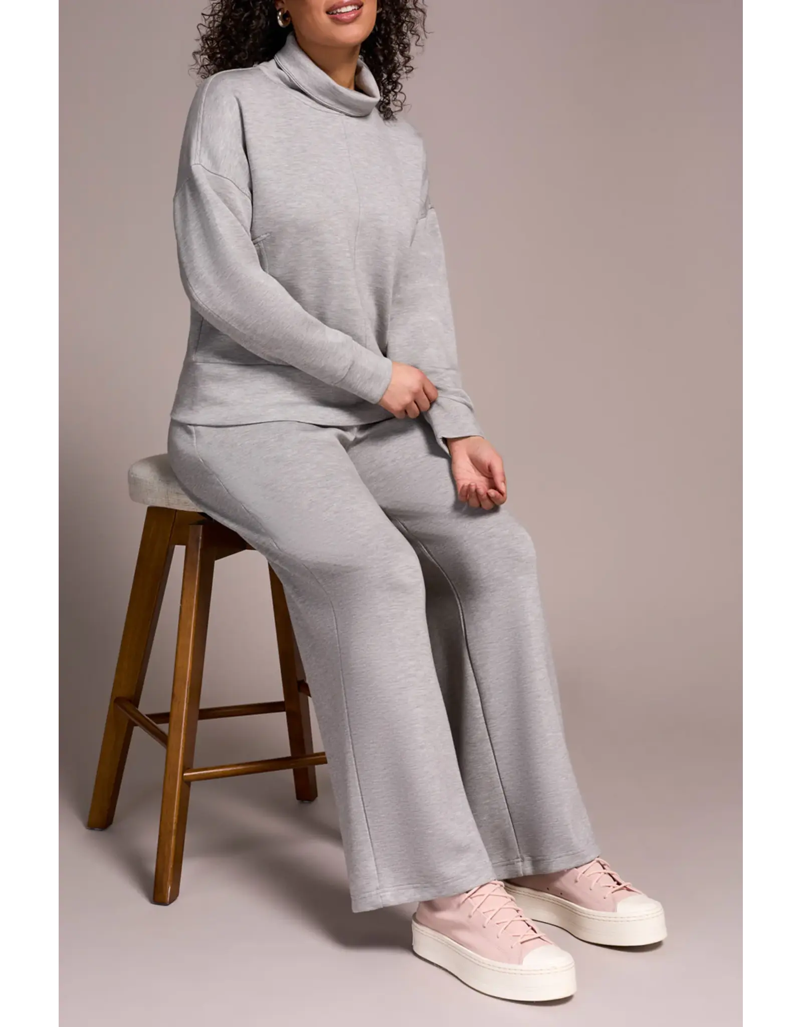 Tribal Tribal Long Sleeve Funnel Neck Top