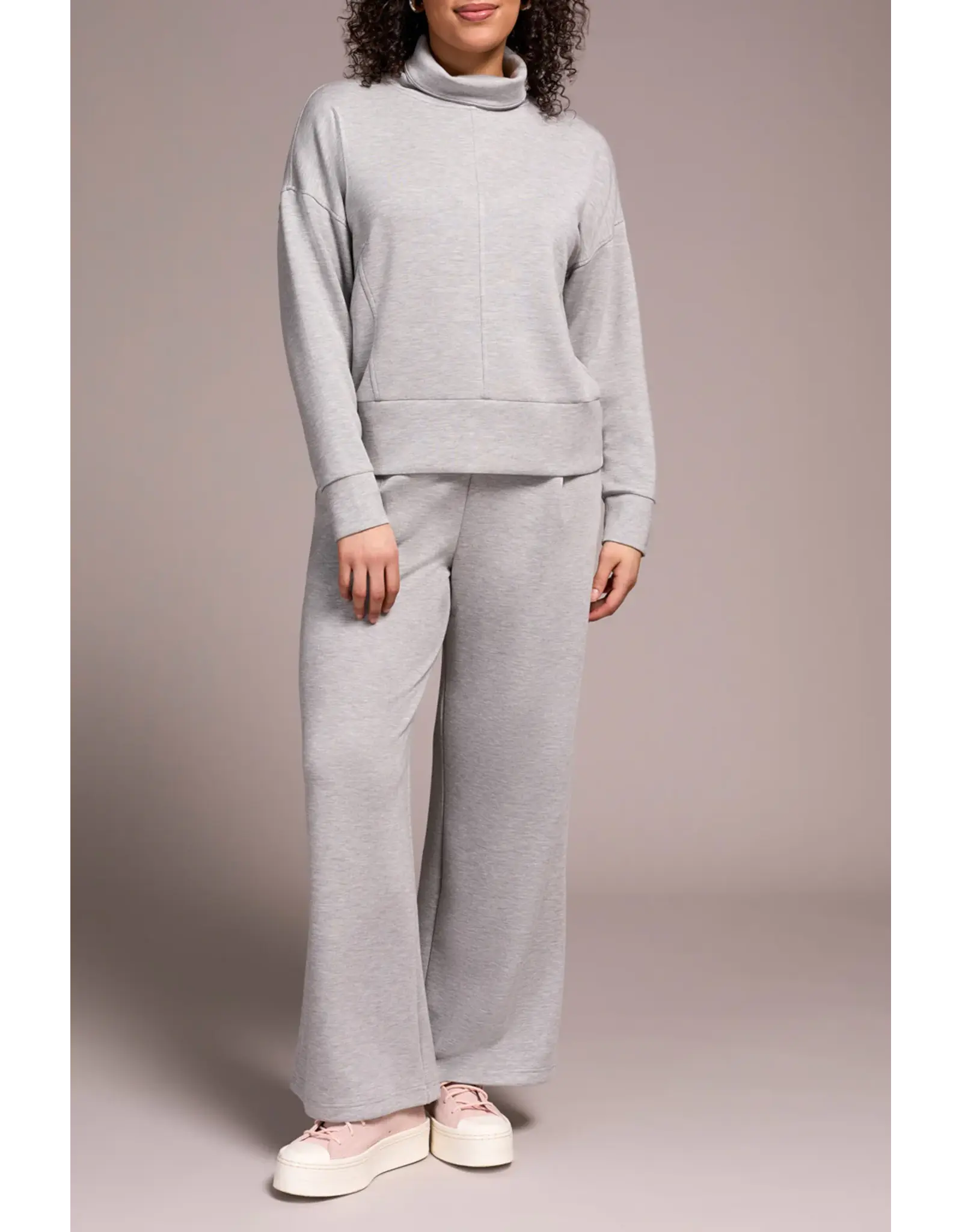 Tribal Tribal Long Sleeve Funnel Neck Top