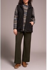 Tribal Tribal Quilted Cotton Long Hooded Vest