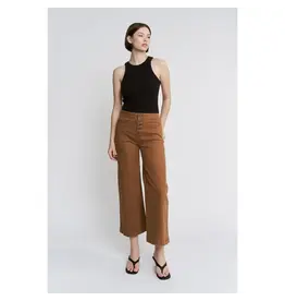 Mila Caramel High Rise Wide Leg Jean