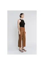 Mila Caramel High Rise Wide Leg Jean
