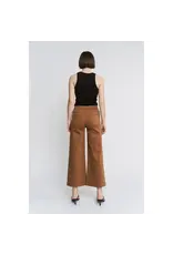 Mila Caramel High Rise Wide Leg Jean
