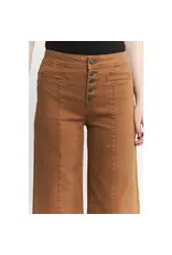 Mila Caramel High Rise Wide Leg Jean