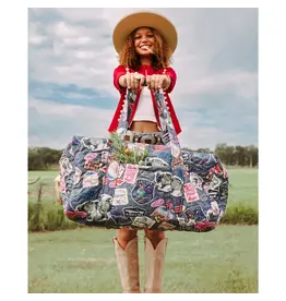 Junk Gypsy Denim Patches Duffle Bag