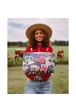 Junk Gypsy Denim Patches Small Makeup Bag