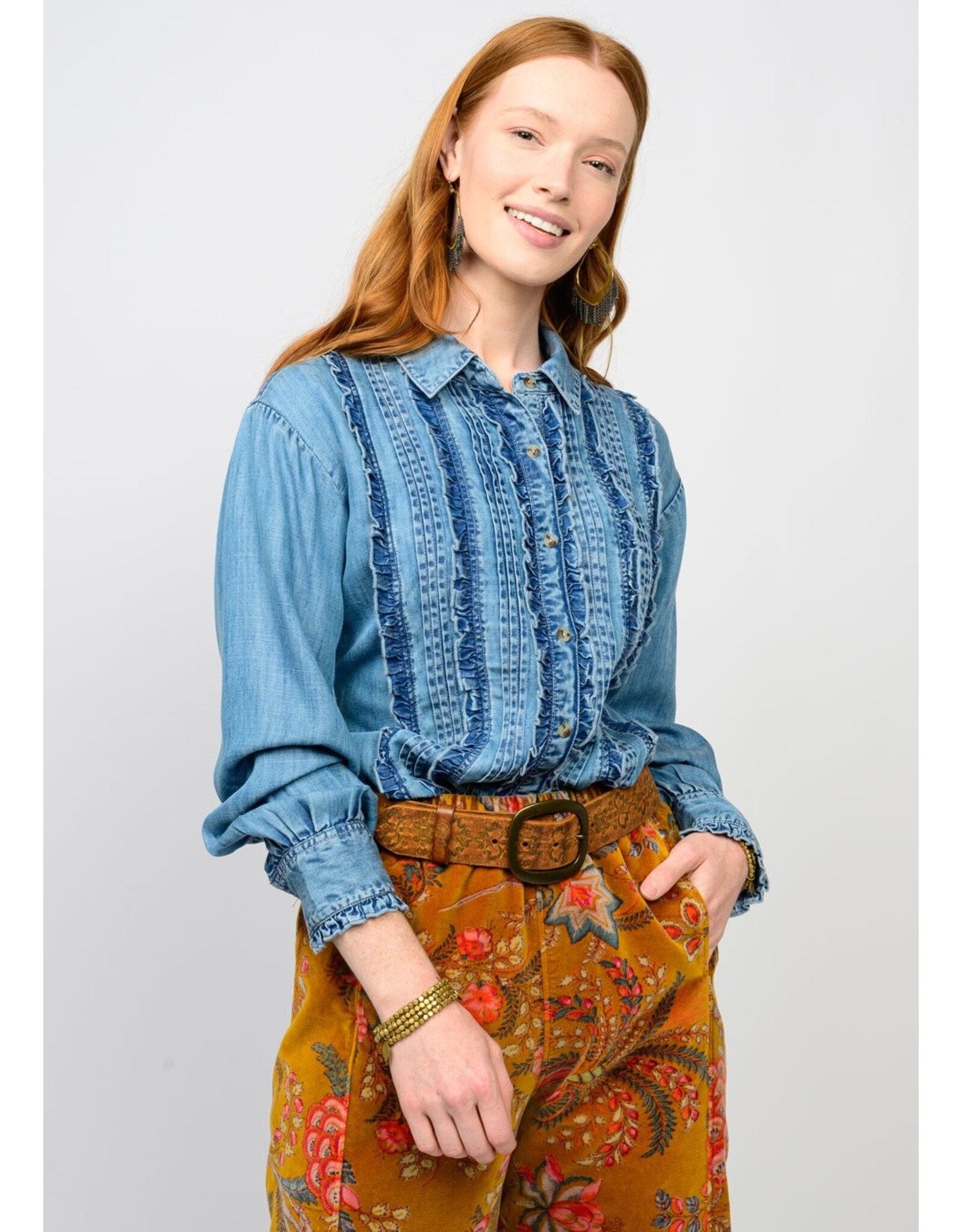 Ivy Jane Ivy Jane Tuxedo Denim Shirt
