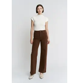 Maggie Vintage Brown High Rise Wide Leg Jean
