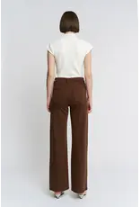 Maggie Vintage Brown High Rise Wide Leg Jean