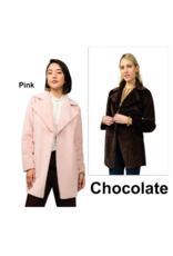 Ivy Jane Ivy Jane Faux Fur & Suede Coat