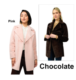 Ivy Jane Ivy Jane Faux Fur & Suede Coat