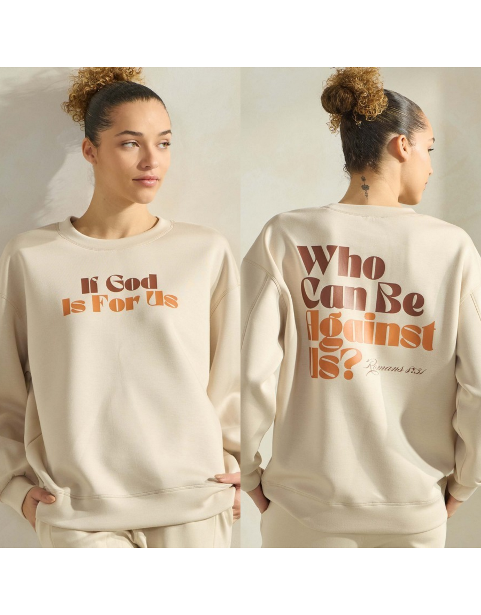 If God Is For Us Ultra Comfy Graphic Sweatshirt