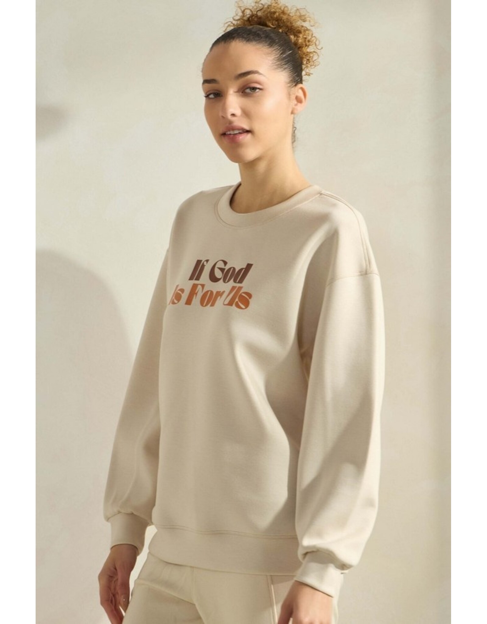 If God Is For Us Ultra Comfy Graphic Sweatshirt