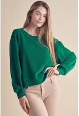 Rachel Relaxed Ribbed Corduroy Long Sleeve Top