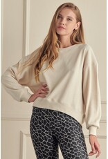 Rachel Relaxed Ribbed Corduroy Long Sleeve Top
