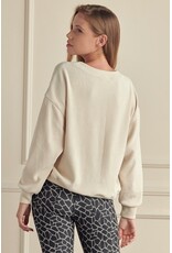 Rachel Relaxed Ribbed Corduroy Long Sleeve Top