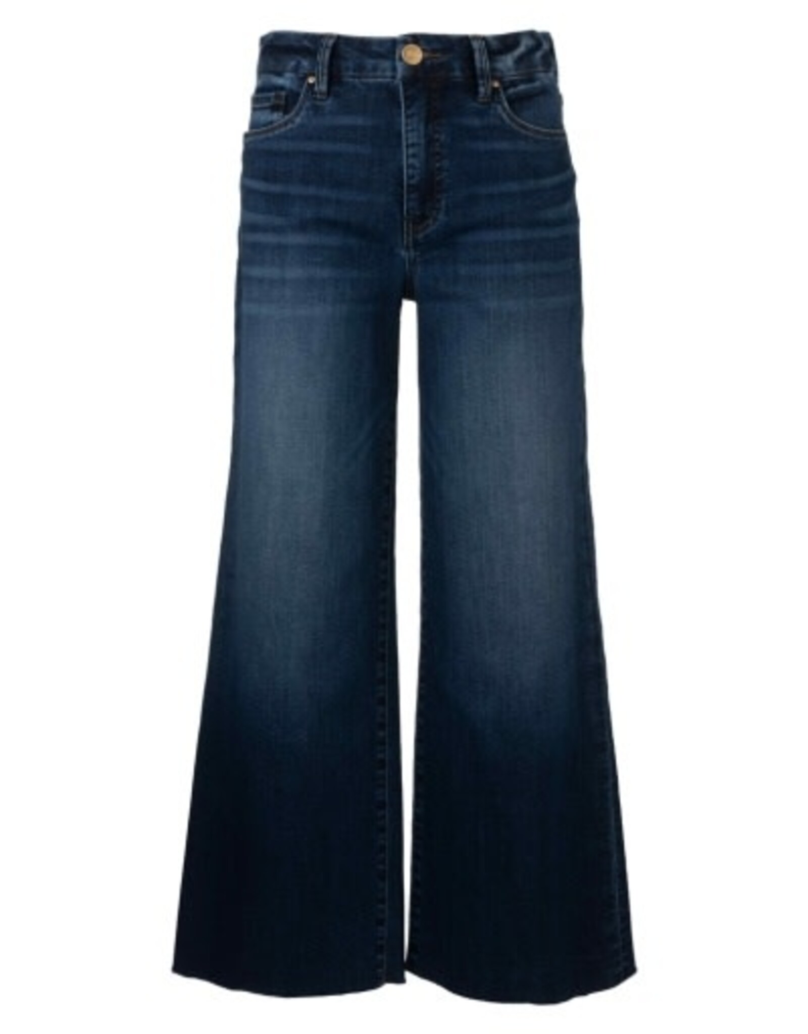 Kut from the Kloth / STS Blue KUT Meg High Rise Fab Ab Wide Leg Raw Hem Jean