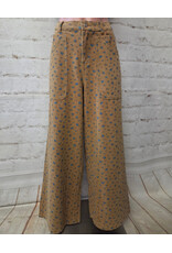 Nikki Floral Printed Washed Stretch Twill Pant