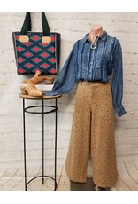 Nikki Floral Printed Washed Stretch Twill Pant