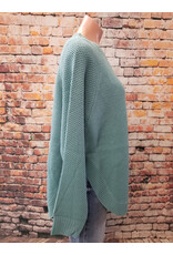 Aqua Round Bottom Buffalo Nickel Sweater