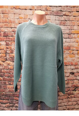 Aqua Round Bottom Buffalo Nickel Sweater