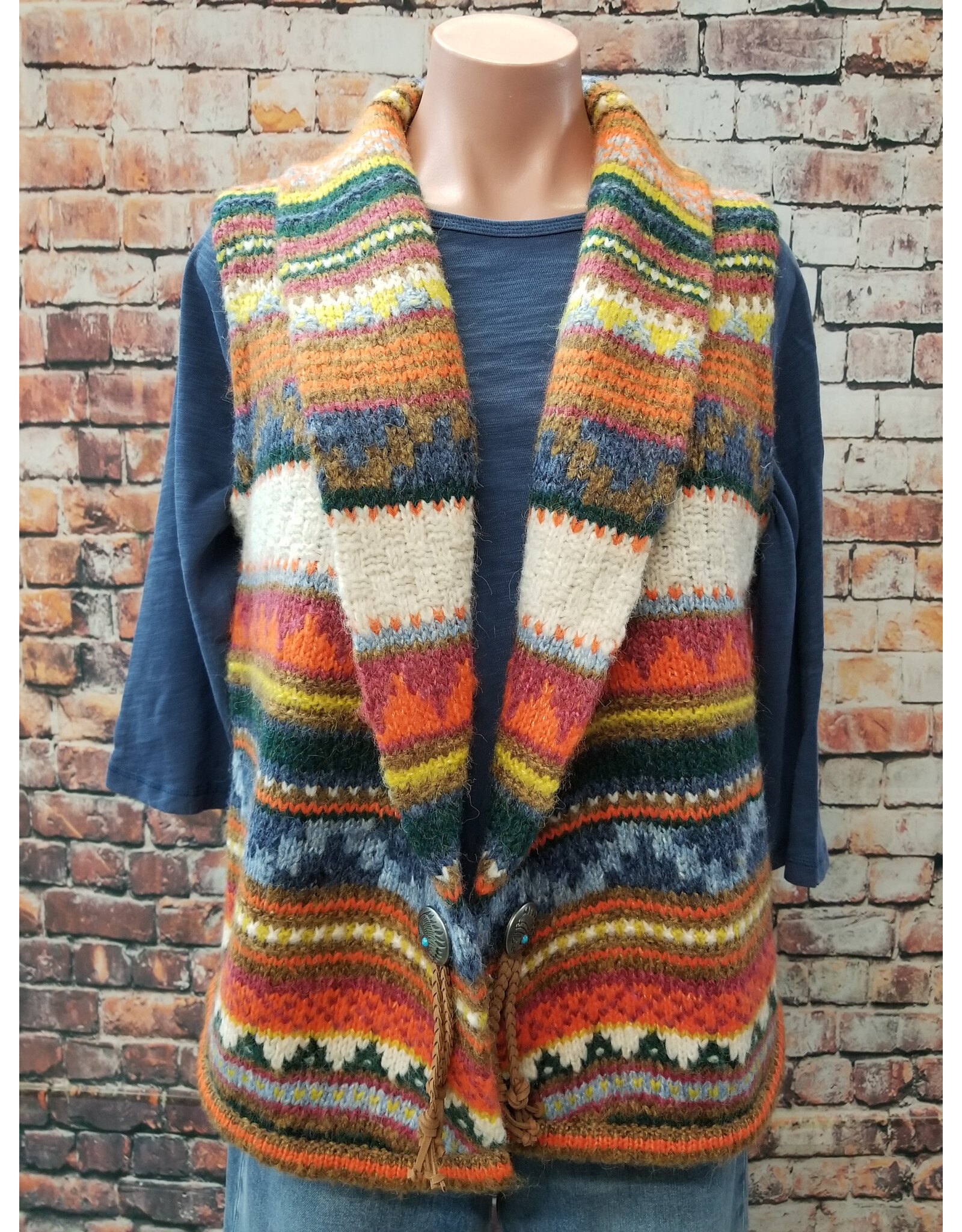 Vintage Woven Western Vest