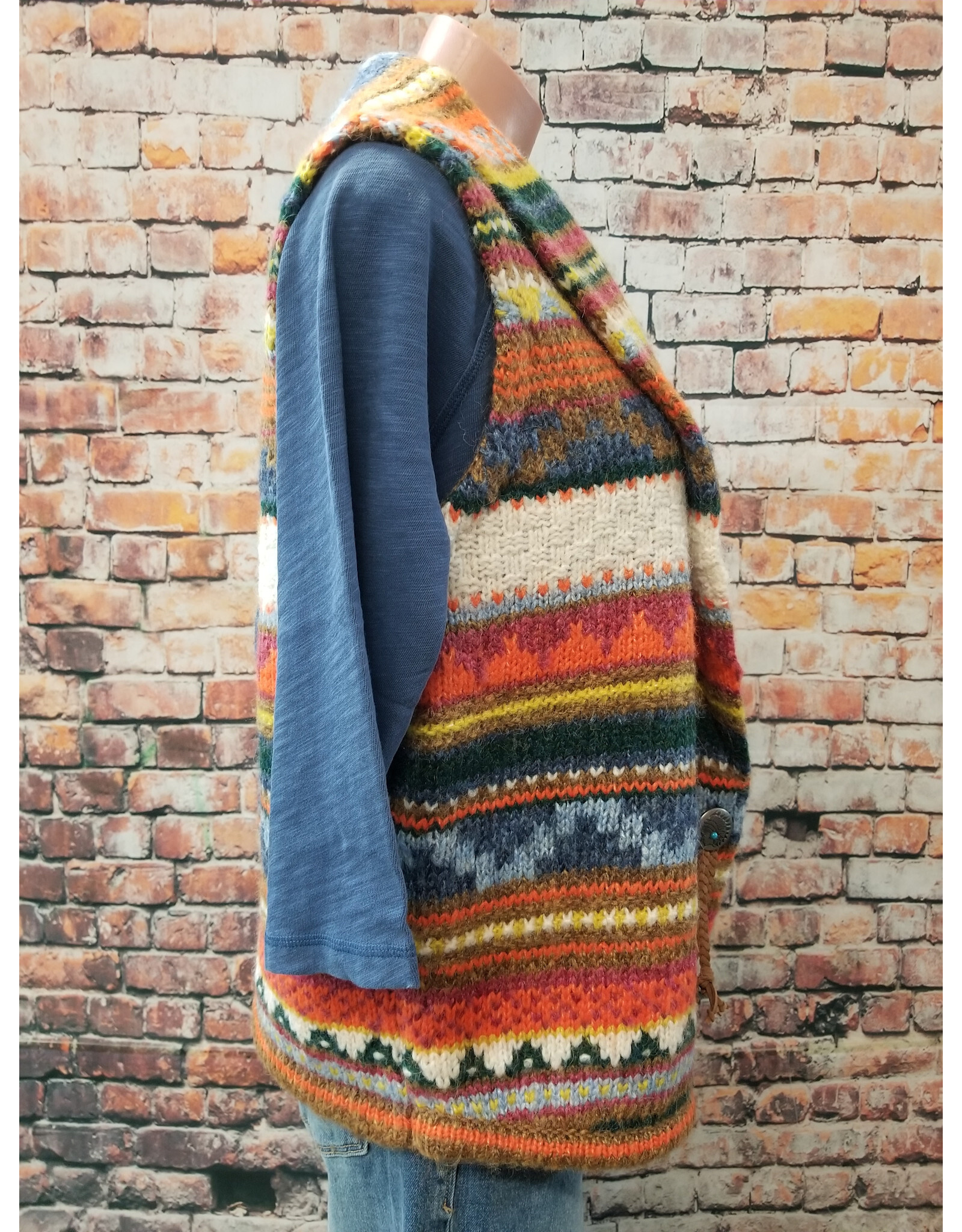 Vintage Woven Western Vest