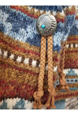 Vintage Cardigan Indian Button Leather Tas
